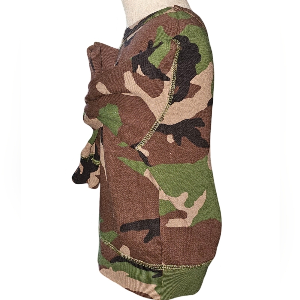 Polo Ralph Lauren Camo Sweatshirt Toddler Boys Green Brown Crew Pullover Sz 2T - Picture 4 of 9